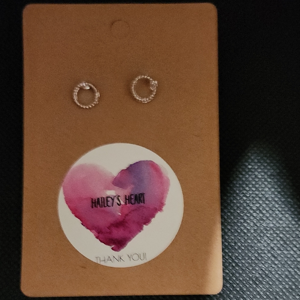 5/$25 Silver Tiny Hoop Earrings